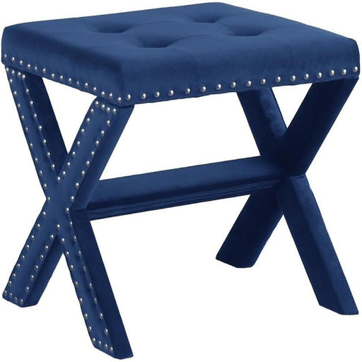 Upholstered Accent Bench With Nailhead Trim Home Essentials