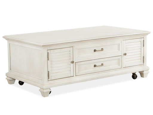 Newport - Lift Top Storage Cocktail Table (With Casters) - Alabaster Magnussen Furniture