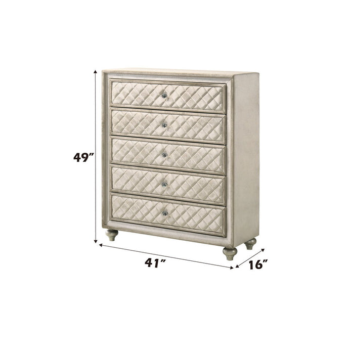 Lucienne - Chest - Beige Velvet ACME