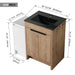 Freestanding Bathroom Vanity & Sink And Storage Cabinets, Soft Closing Doors Home Essentials