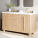 Double Sink Bathroom Vanity With Sinks, Soft Close Doors & 3 Drawers - Wood Noble House