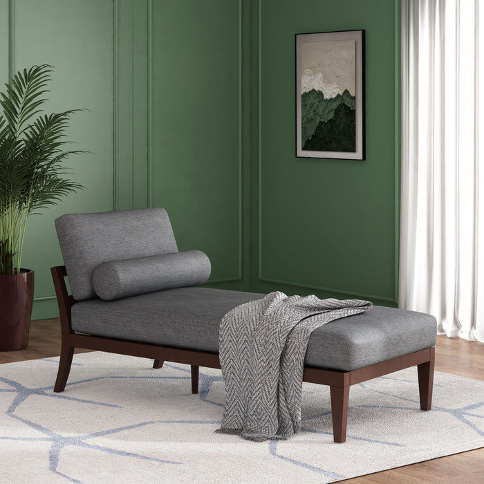 Chaise Lounge - Charcoal - Wood / Waterproof Fabric