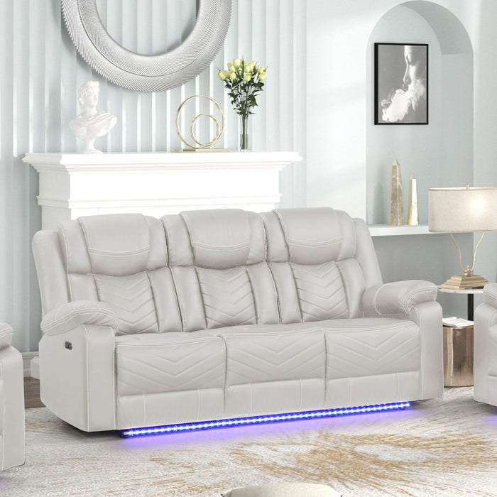 Challenger - LED Power Recliner Sofa Matrix Furniture Group