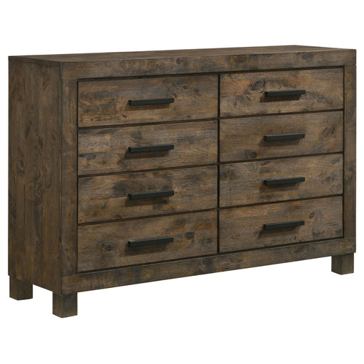 Bren - 8 Drawer Dresser With Pull Handles - Rustic Furniture Max