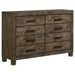 Bren - 8 Drawer Dresser With Pull Handles - Rustic Furniture Max