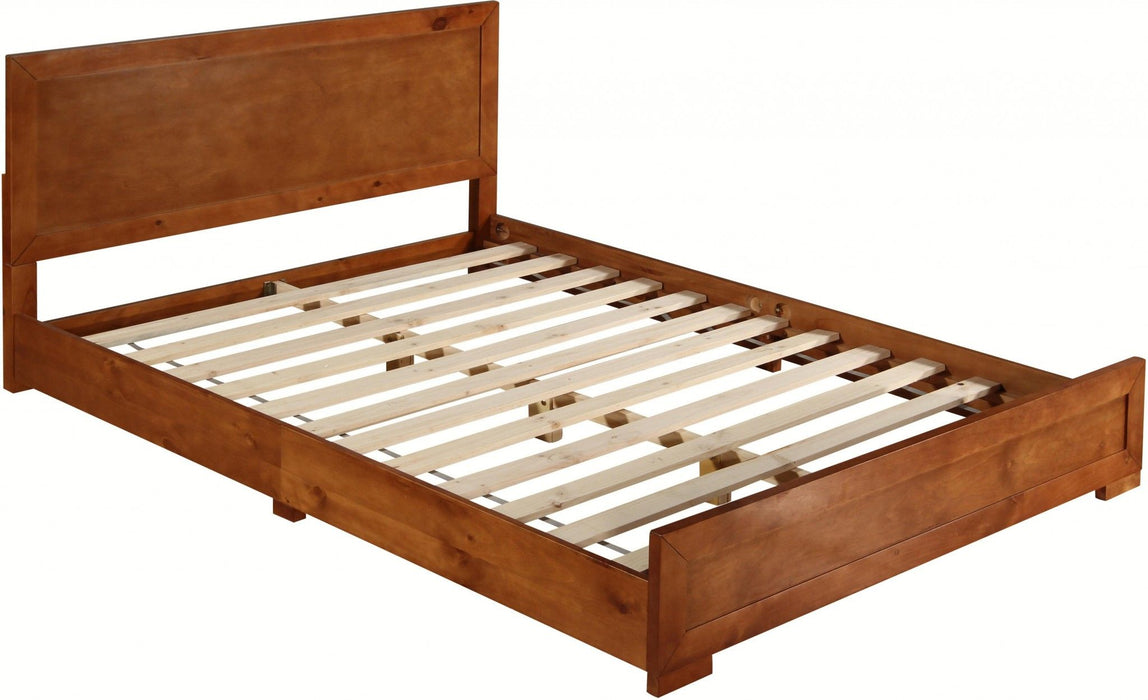 King Platform Bed - Cherry Wood