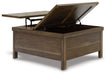 Moriville - Lift Top Cocktail Table - Grayish Brown Signature Design by Ashley®