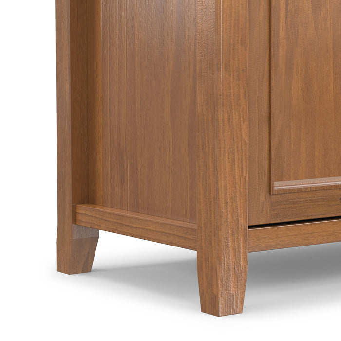 Amherst - TV Media Stand - Medium Saddle Brown Simpli-Home