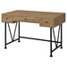 Vellun - 3 Drawer Writing Desk - Mango Color Furniture Max