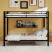 Bunk Bed For Kids, Convertible Frame With Ladders & Guardrail Home Essentials