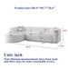 L - Shape Boneless Cloud Couch With 2 Throw Pillows For Living Room Home Essentials