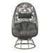 Hikre - Patio Lounge Chair & Side Table - Black / Charcoal Acme