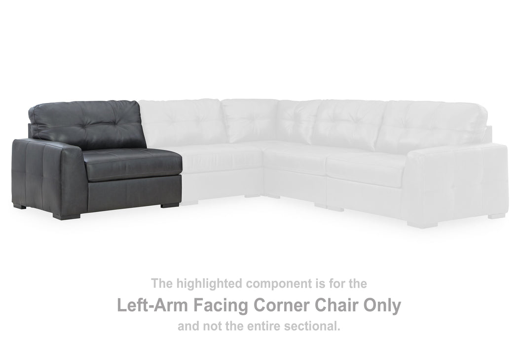 Brindley Pier - Laf Corner Chair - Fog Signature Design by Ashley®