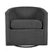 Swivel Accent Chair With U Backrest, Plush Cushion Living Room Furniture Home Essentials