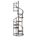 8 Shelf Staircase Bookcase Industrial Storage And Scratch Resistant Shelves - Brown Furniture Max