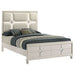 Gwendolyn - Queen Panel Bed With LED Headboard - White Furniture Max