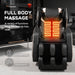 Zero Gravity Massage Chair Recliner With 10 Massage Heads And Full Body Air Pressure - Black Home Essentials