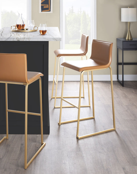 Mara - Contemporary Upholstered Barstool (Set of 2) Lumi Source