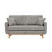 Upholstered Loveseat With Arms And Pillows Home Essentials