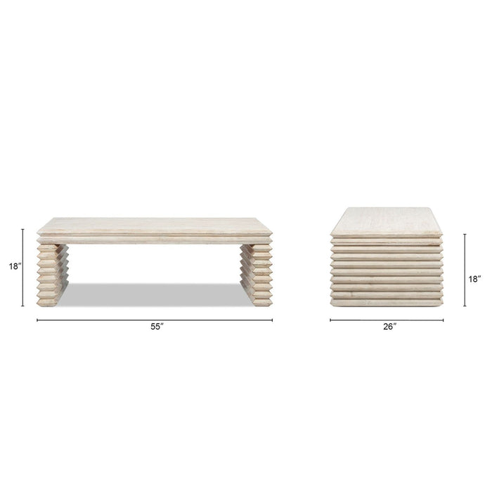 Veda - Geometric Waterfall Table Jennifer Taylor Home