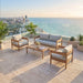 Outdoor Coffee Table - Beige Brown Home Essentials