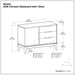 Harper - 3 Drawer Sideboard - Walnut Brown Simpli-Home