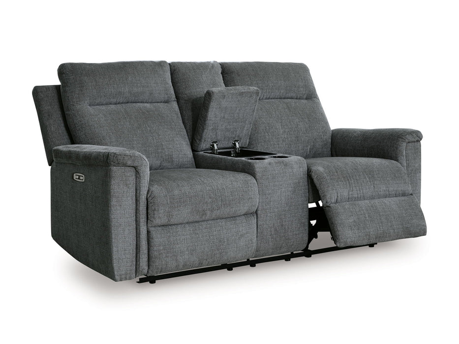 Barnsana - Dbl Power Reclining Loveseat With Console Signature Design by Ashley®