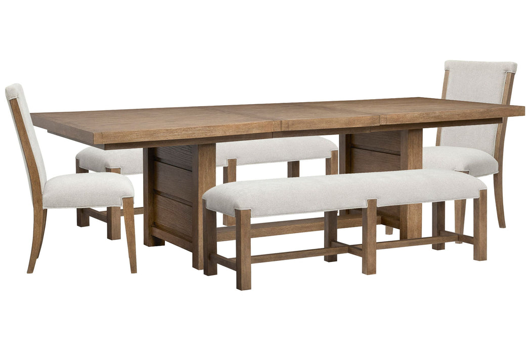 Plum Creek - Trestle Dining Table Set Magnussen Furniture