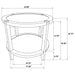Isbell - Round Table With Storage Shelf Furniture Max