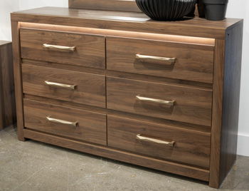 Janfyn - Six Drawer Dresser - Brown Signature Design by Ashley®