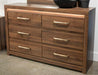 Janfyn - Six Drawer Dresser - Brown Signature Design by Ashley®
