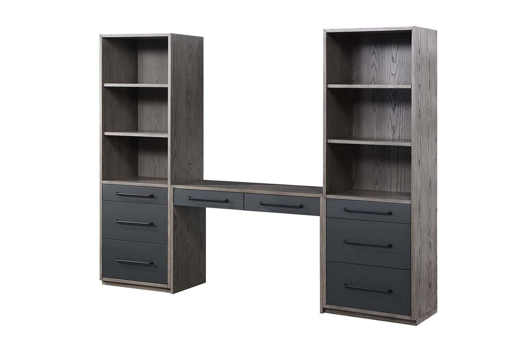 Estevon - Bookcase - Gray Oak ACME