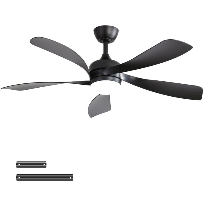 45" Ceiling Fan With DC Motor Smart App Control Quiet Reversible Operation Dimmable Lighting And Timer Daily Nest