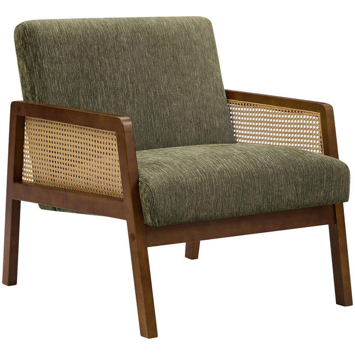 Accent Chair, Upholstered Seating For Living Room Or Bedroom - Green 8th Street