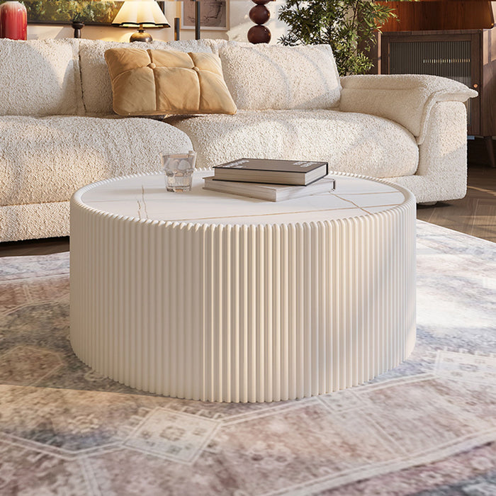 Cylindrical Coffee Table Home Essentials