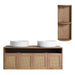 Bathroom Vanity With Art Sink And Storage Rack, Float Mounting Design Home Essentials
