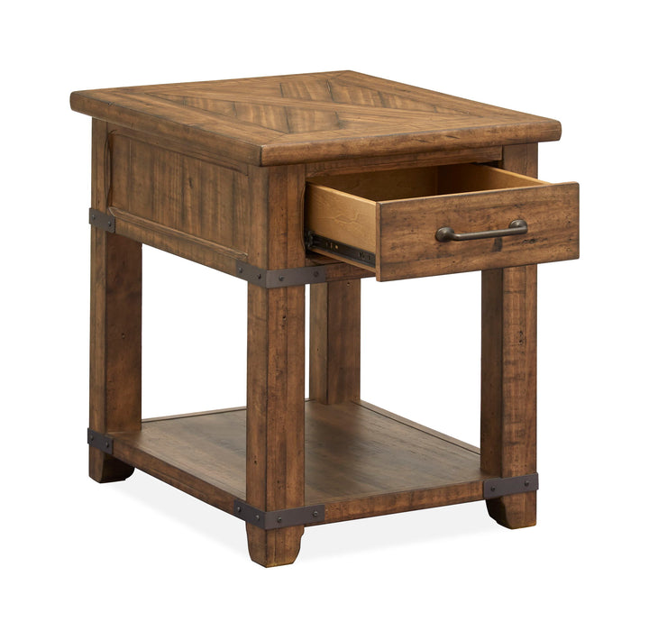Chesterfield - Rectangular End Table - Farmhouse Timber Magnussen Furniture