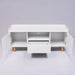 TV Stand For TVs Up To 60" With Open Storage Shelf, 2 Doors, 1 Drawer And Cable Management Home Essentials