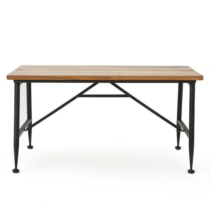 Ocala Industrial Wood & Metal Coffee Table - Black
