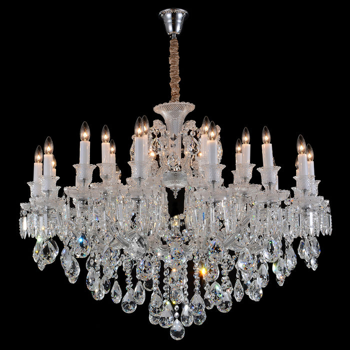 Michael Amini Lighting - Chambord 25-Light Traditional Crystal Chandelier - Clear Michael Amini