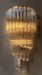 Michael Amini Lighting - Spiral 5-Light 25" Crystal Wall Sconce - Gold / Brown Michael Amini