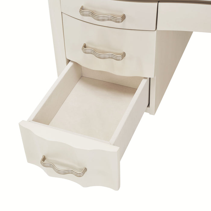 London Place - Desk - Creamy Pearl Michael Amini