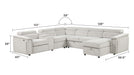 Harvey - Power Recliner Sectional Sleeper - Beige Matrix Furniture Group