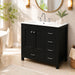 Bathroom Vanity With Sink Combo, 2 Soft Close Doors And 5 Drawers Hearth and Haven