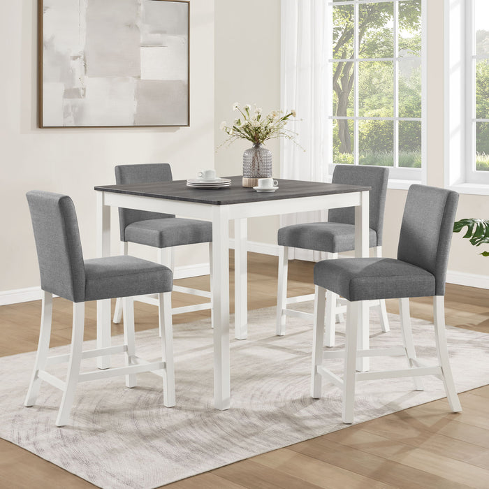 5 Piece Counter Height Table Set With 4 Chairs Home Essentials