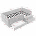 Safe Kids Bed With Guardrails And Storage Home Essentials