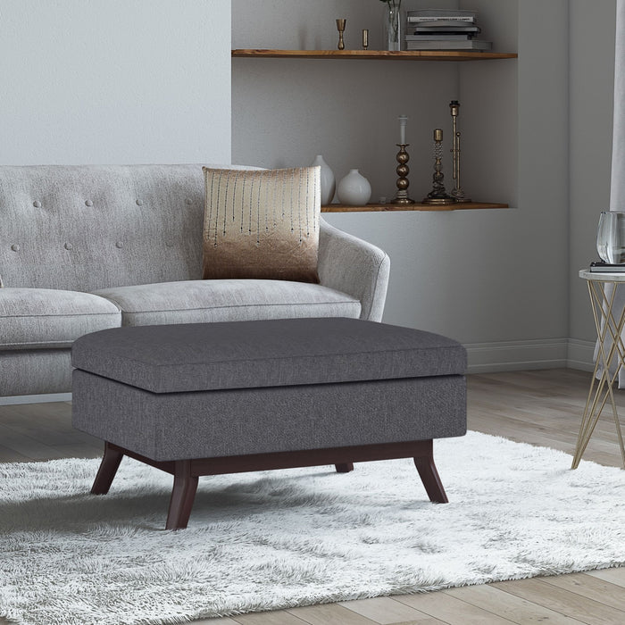 Owen - Upholstered Rectangular Storage Ottoman Simpli-Home