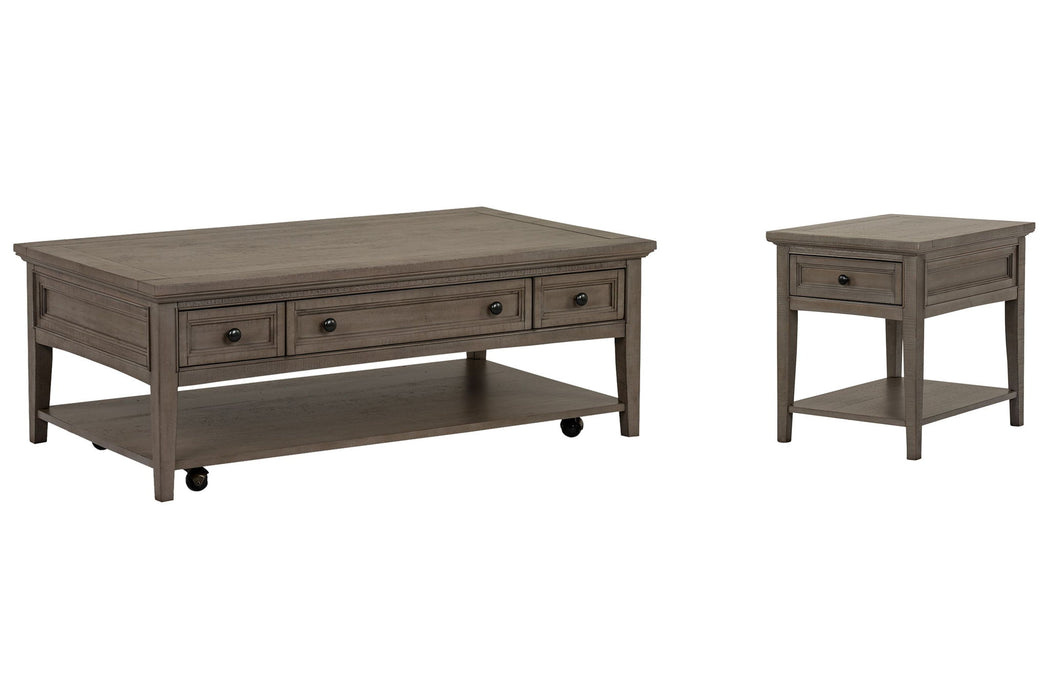 Paxton Place - Rectangular Caster Cocktail Table Set Magnussen Furniture