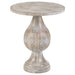 Pedestal Accent Table Elegant Round Top Table - Ivory Furniture Max