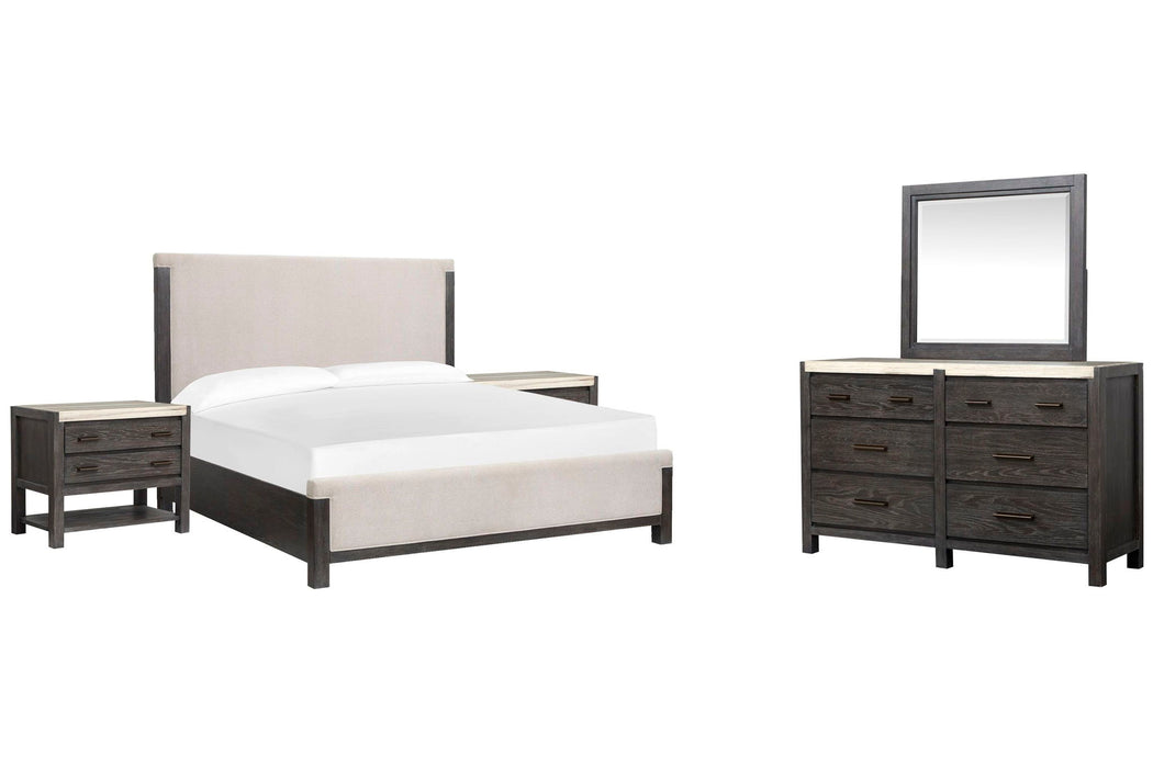 Plum Creek - Upholstered Panel Bedroom Set Magnussen Furniture